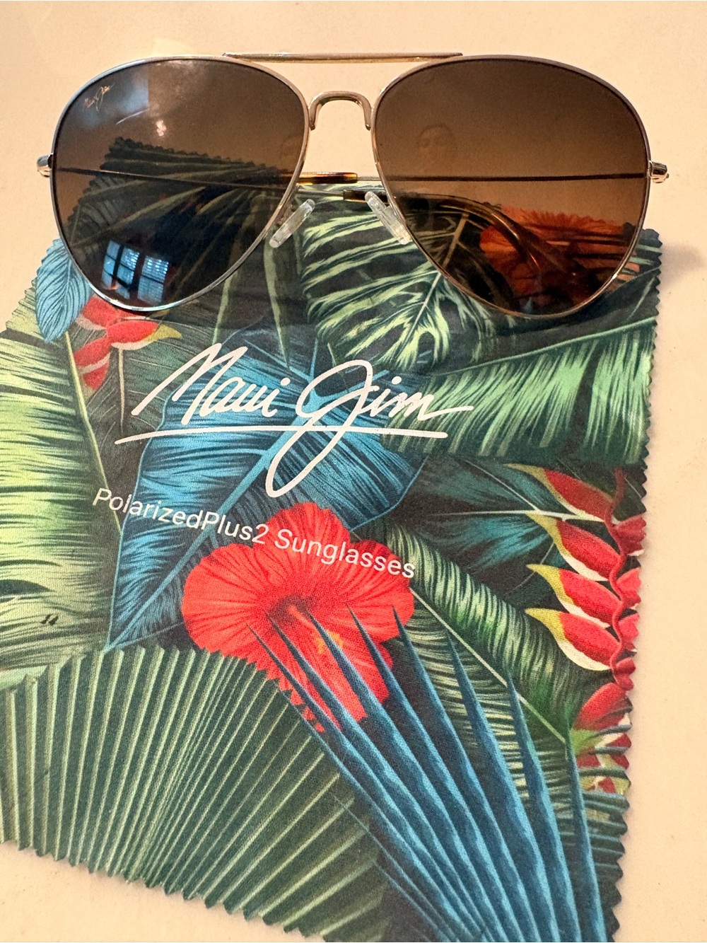Maui Jim Mavericks Polarized Sunglasses Gold